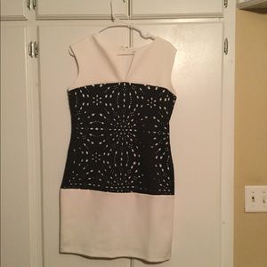 White and Blue Work or Play Dress